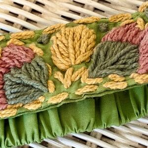 Karma  Green Floral Crochet Headband NWT